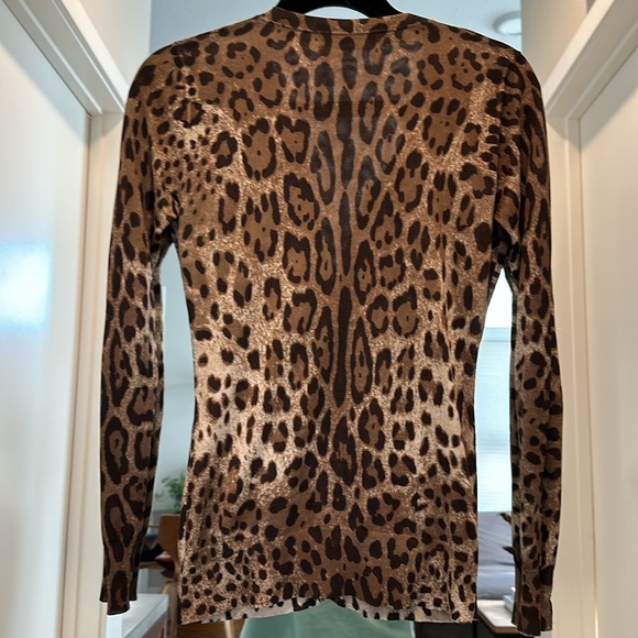 Dolce and Gabbana animal print silk cardigan - Picture 6 of 8
